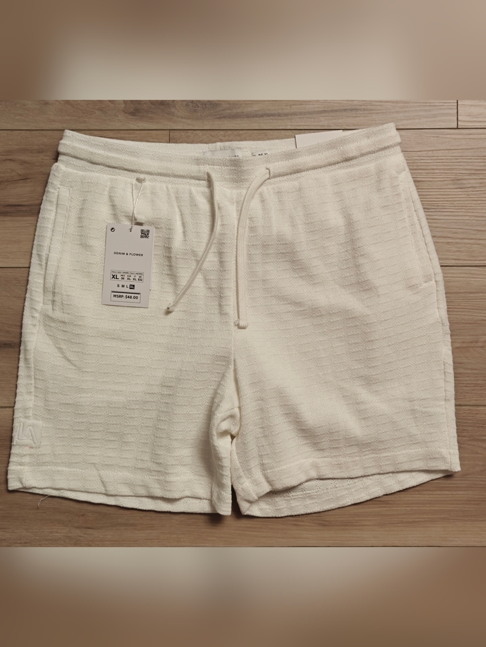 Denim & Flower Ricky Singh White Shorts Men’s XL MEX 36 Casual Summer Stretch